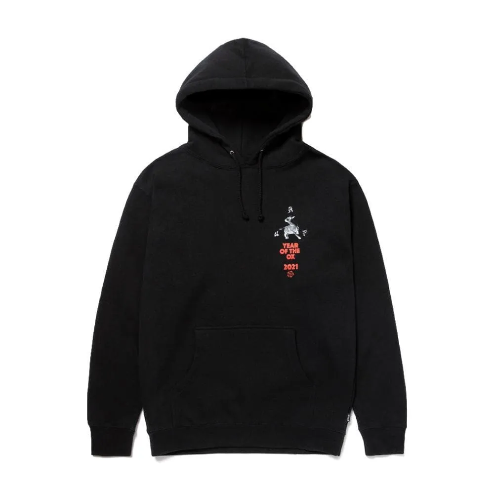 HUF YEAR OF THE OX P/O HOODIE-BLACK