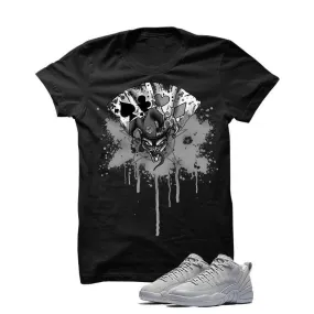 Jordan 12 Low Wolf Grey Black T Shirt (Joker Cards)