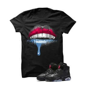 Jordan 6 Gs Hyper Pink Black T Shirt (Lips)