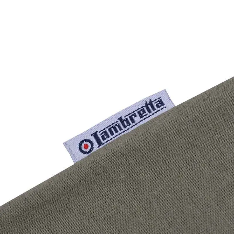 Lambretta Photo Print T-Shirt Khaki