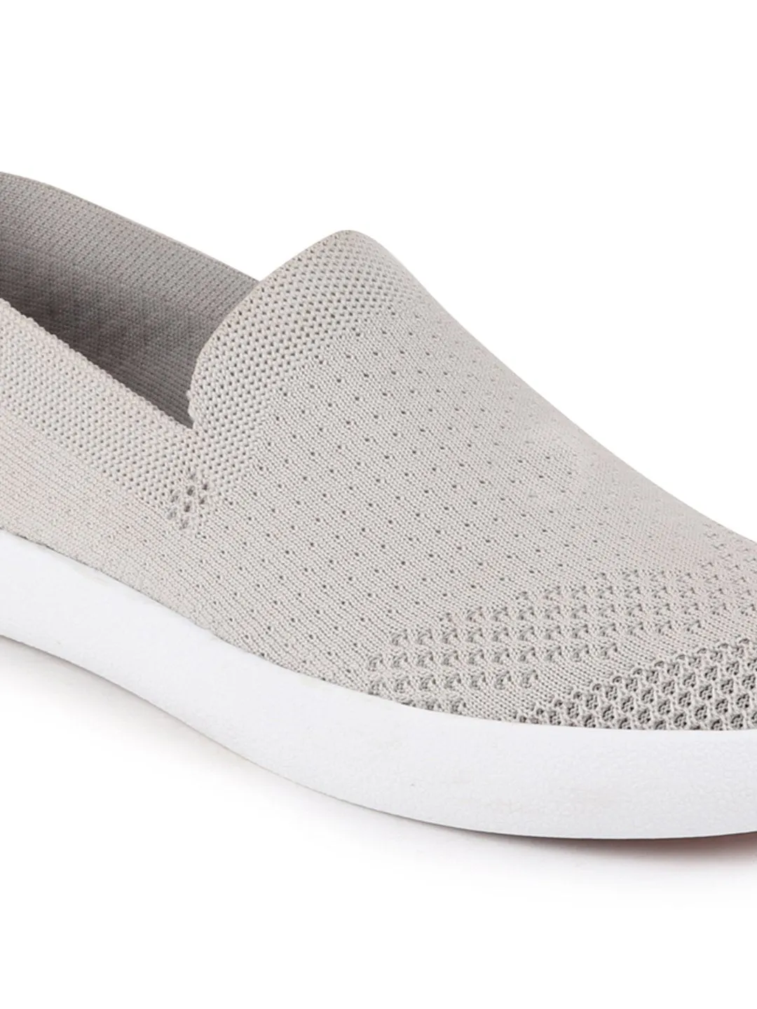 Men Grey Casual Slip-On Shoes