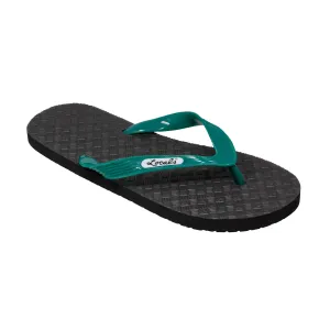 Men's Solid Green Strap Slippah