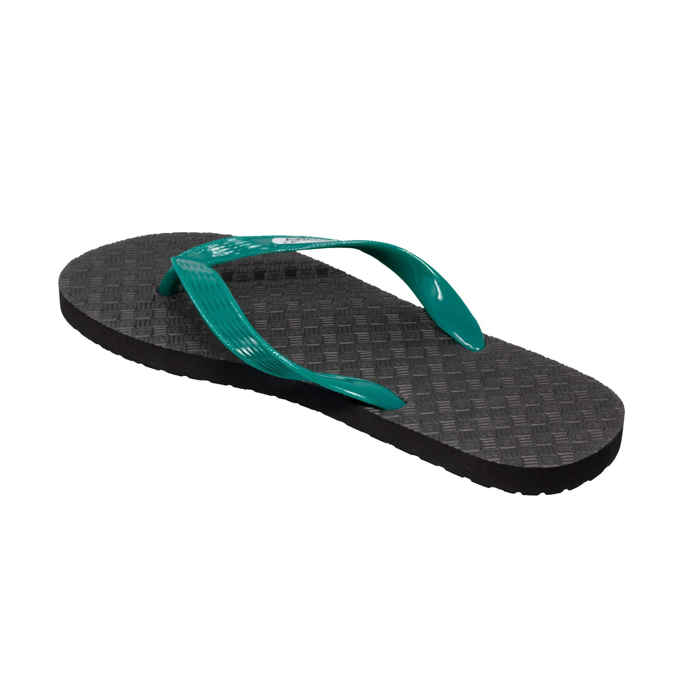 Men's Solid Green Strap Slippah