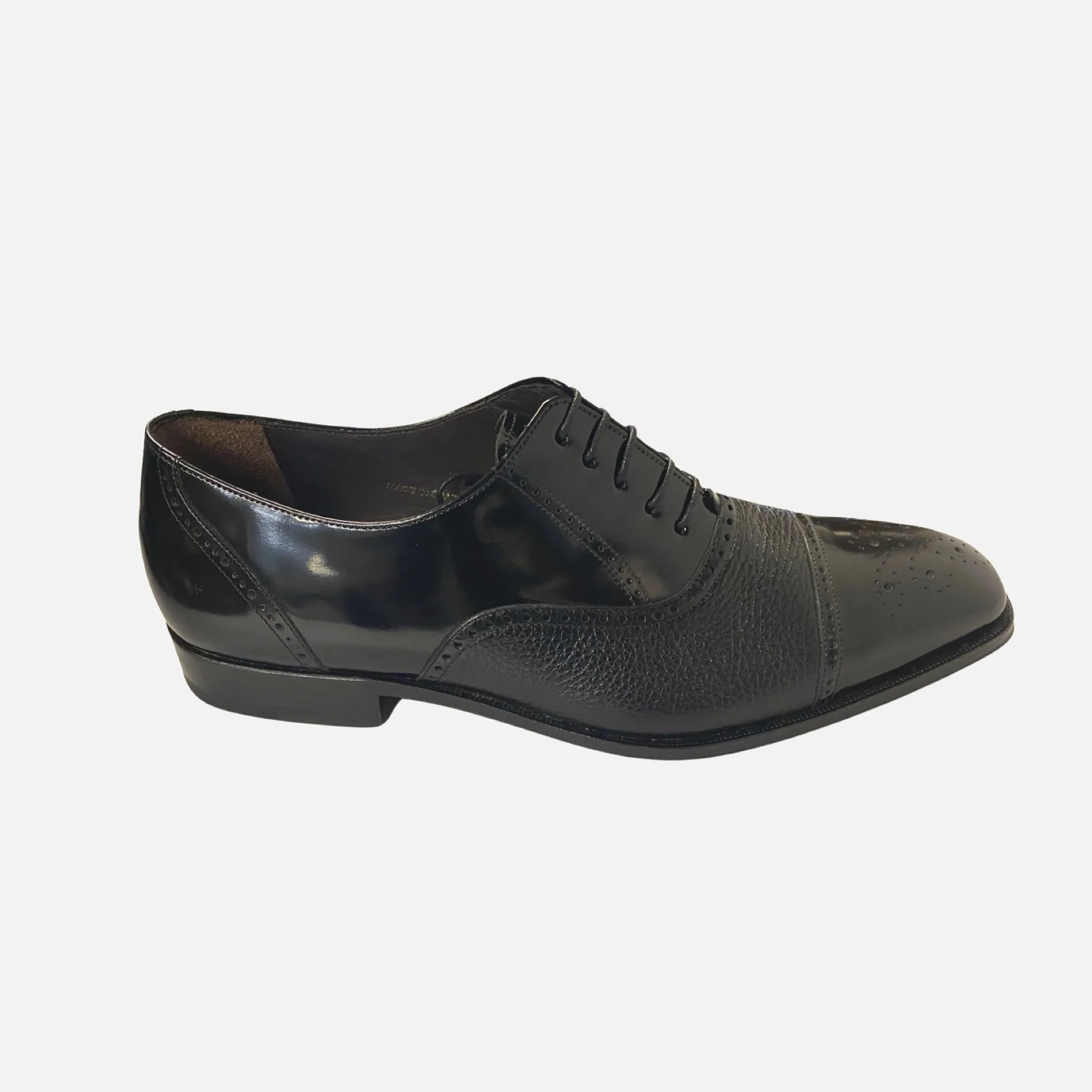 Mezlan Tyson II 12859 Men's Black Cap Toe Shoe - CLEARANCE