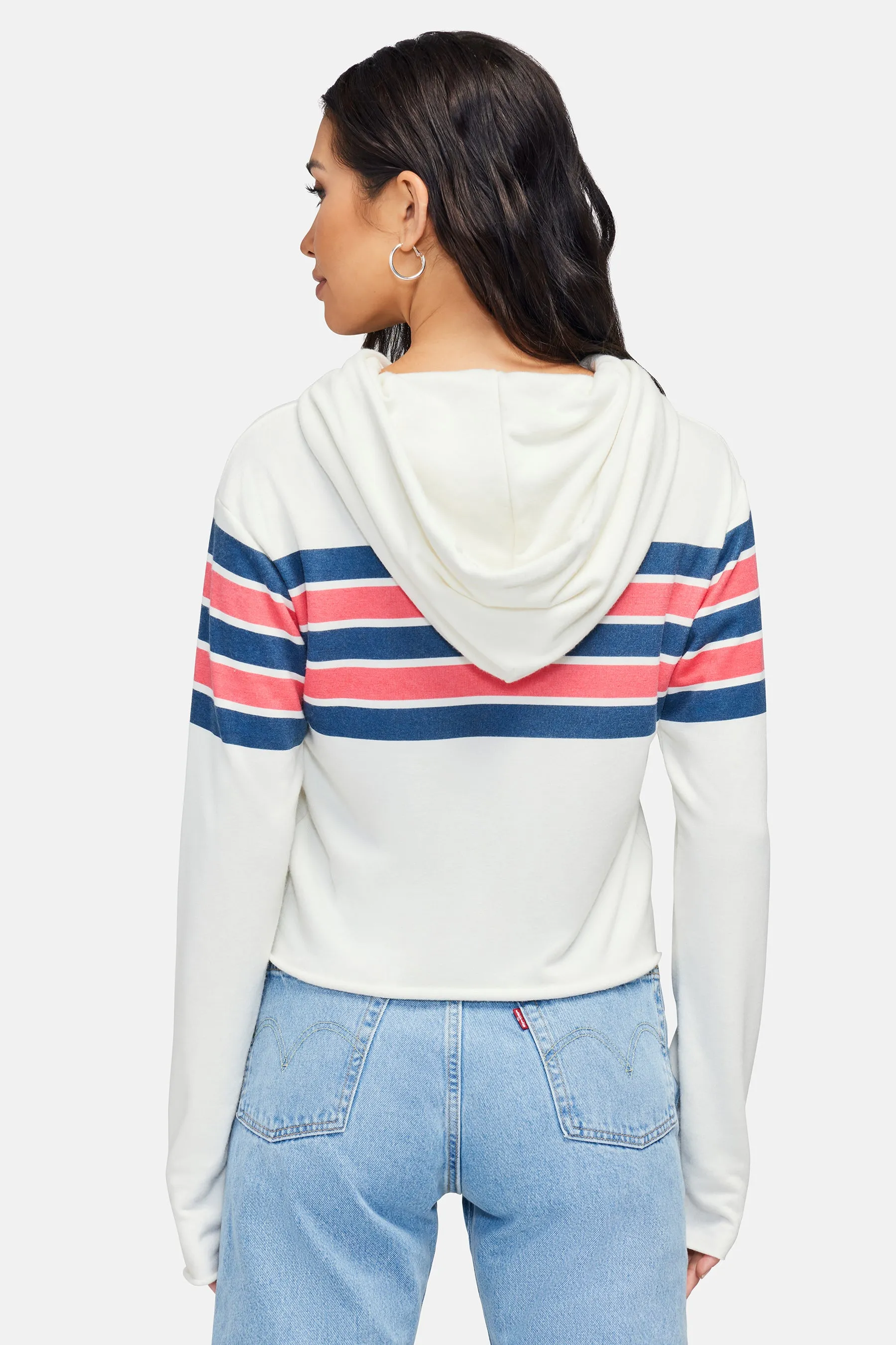 Nautical Stripes Ivy Hoodie | Vanilla