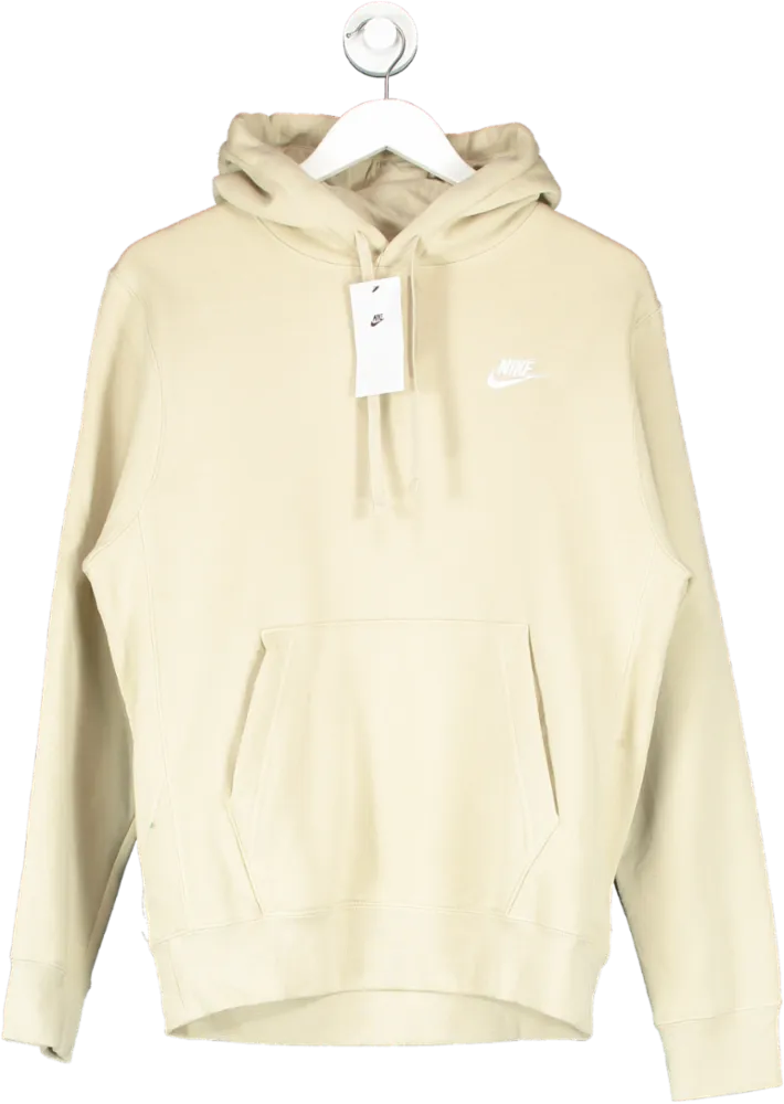 Nike Cream Logo Essential Hoodie UK L