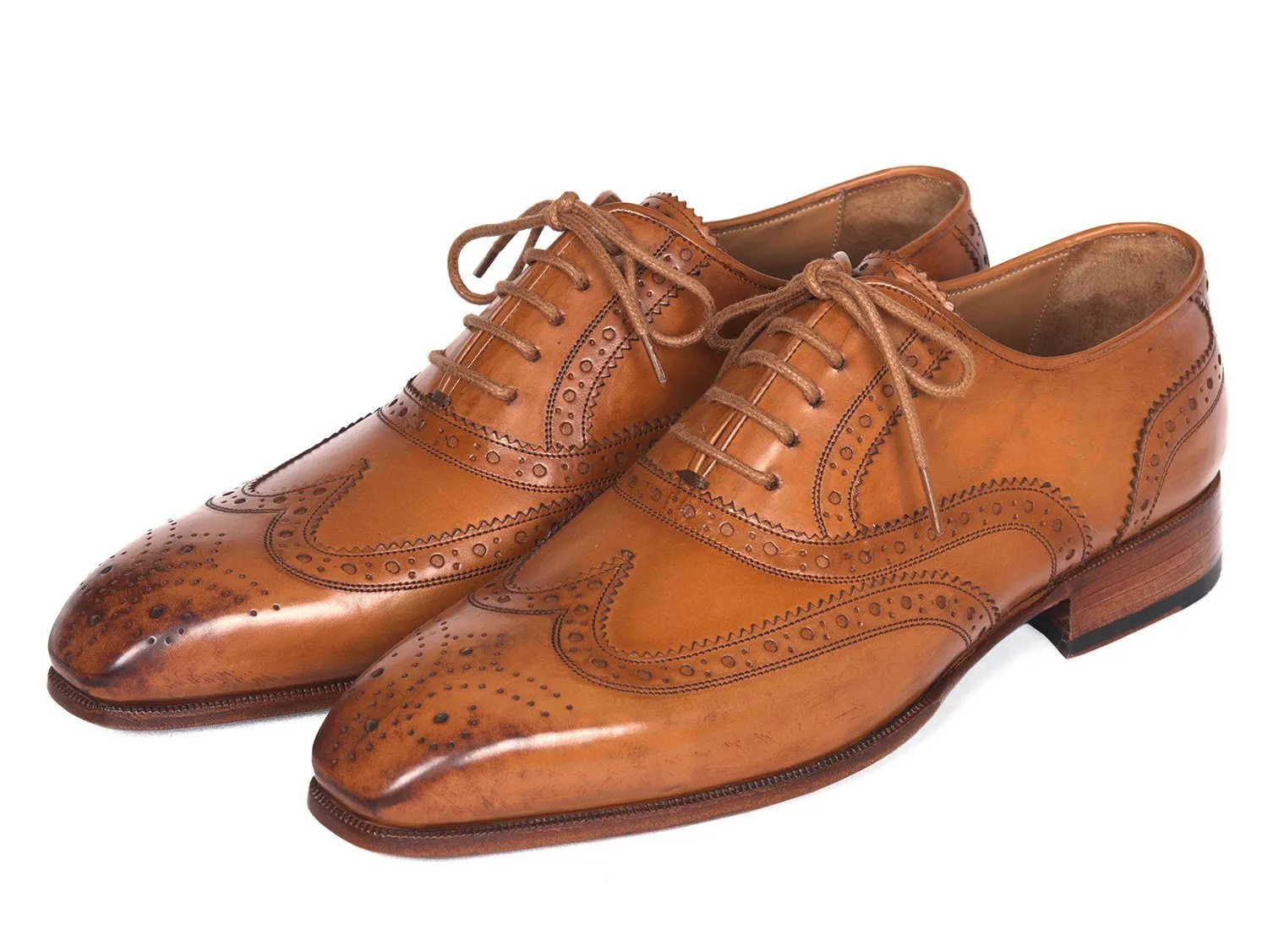 Paul Parkman Wingtip Oxfords Cognac