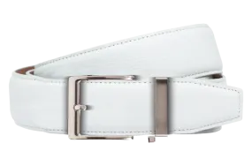 Pebble White, 40mm Strap, Dress Belt