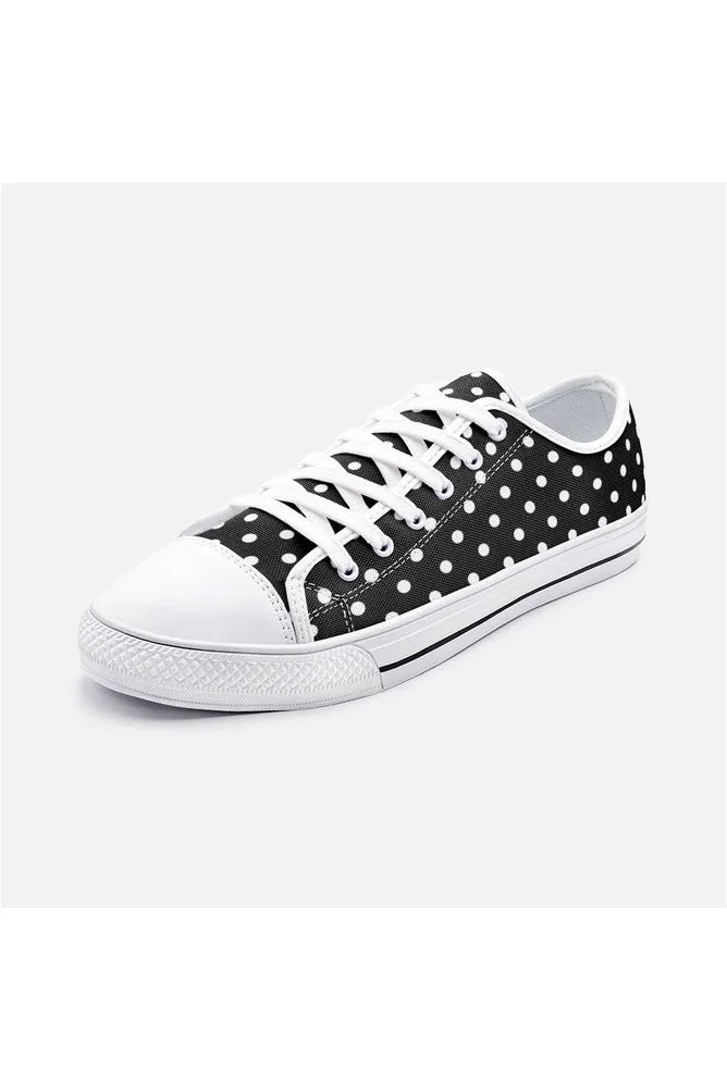 Polka-dot Unisex Low Top Canvas Shoes