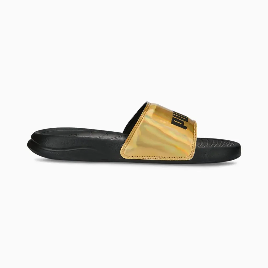 PUMA Popcat 20 Iridescent Slides Women 39101402-GLD