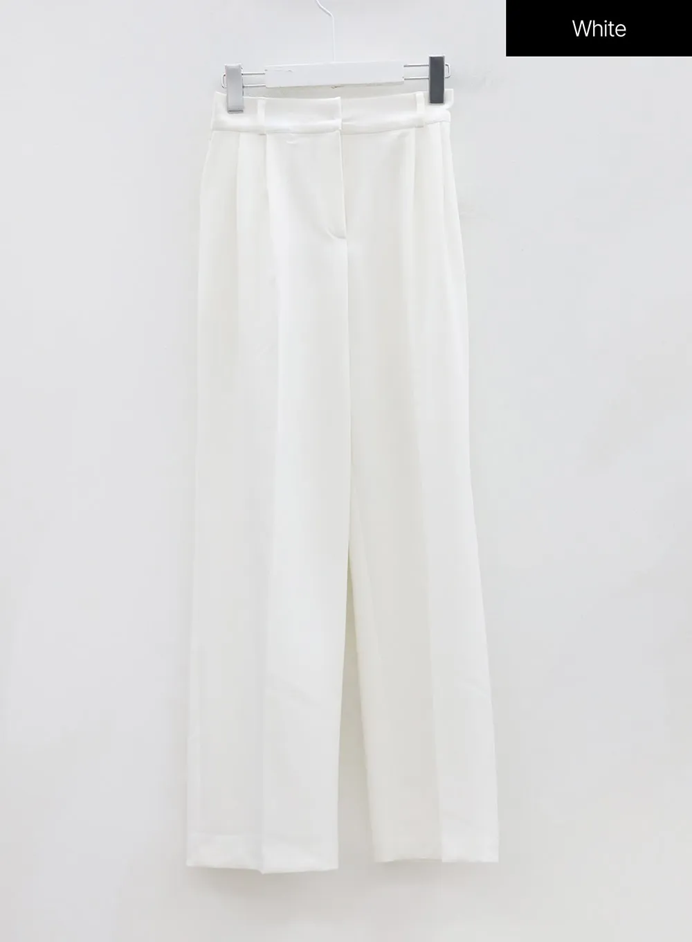 Rayon Pintuck Wide Leg Tailored Pants OU19