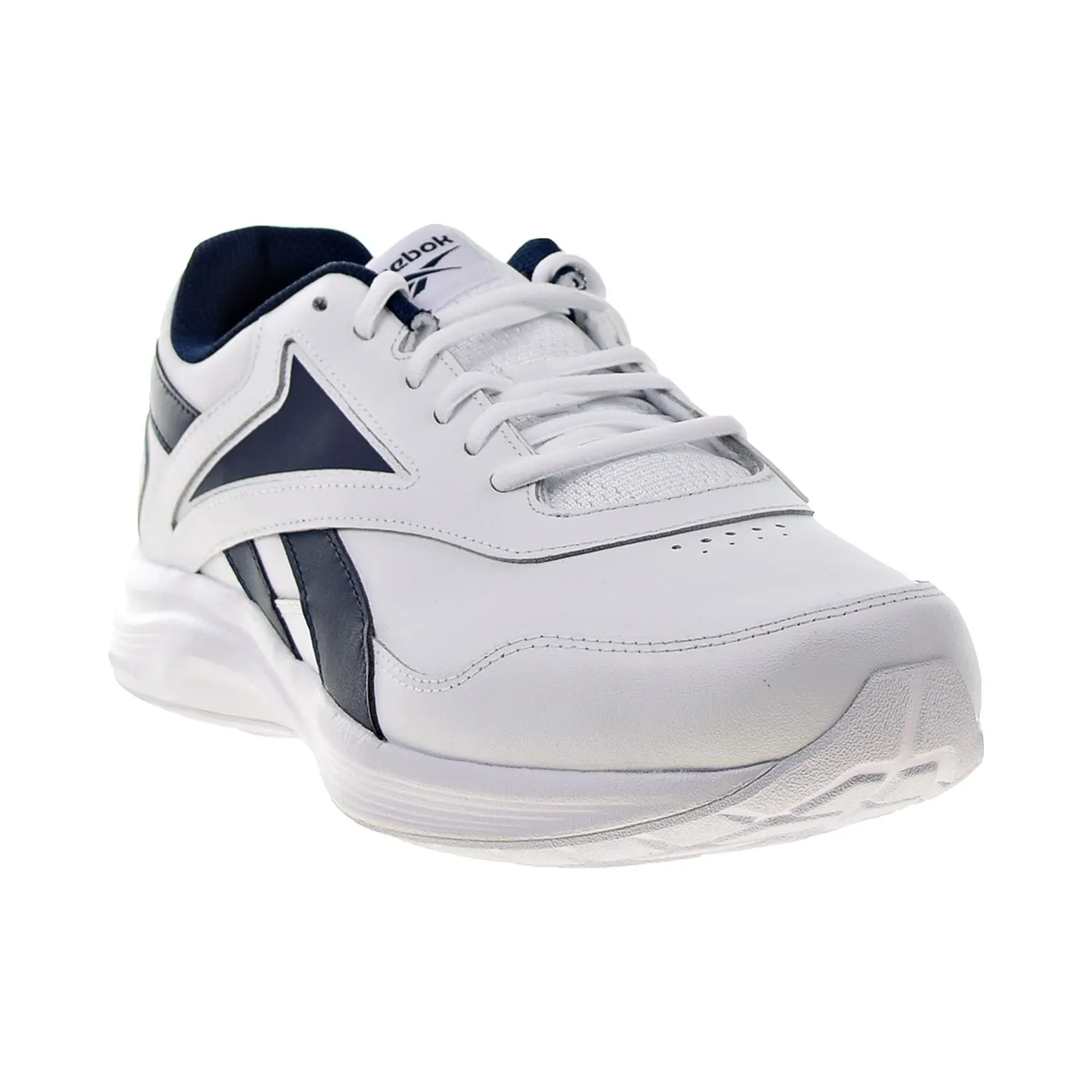 Reebok Walk Ultra 7 DMX Max (Extra Wide) 4E Men's Shoes White-Collegiate Navy