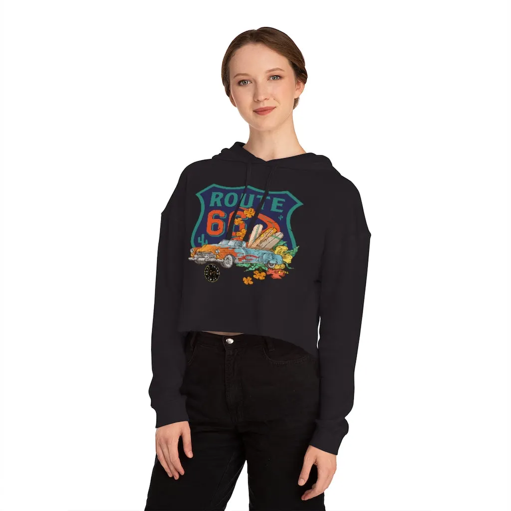 Route 66 Cropped Hoodie