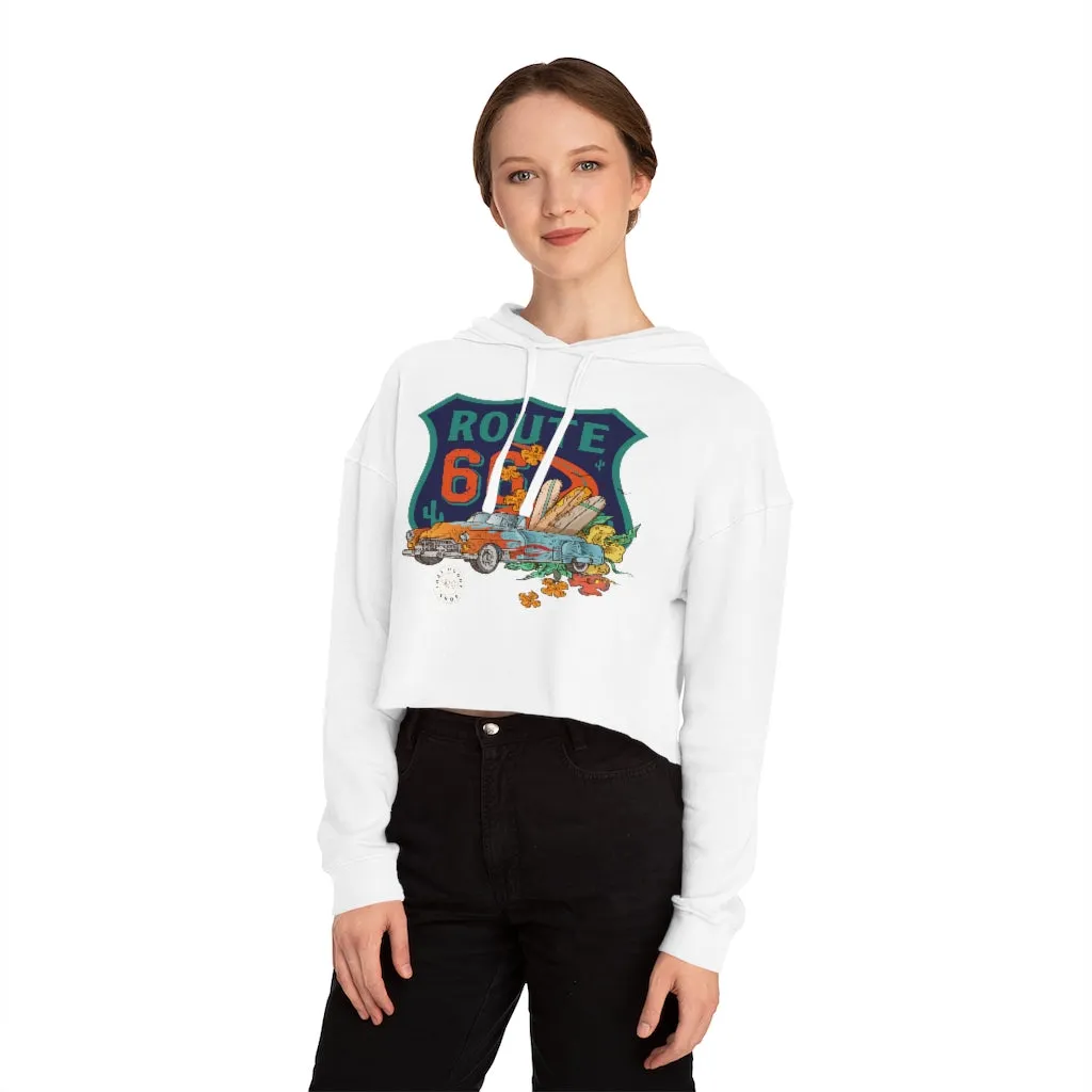 Route 66 Cropped Hoodie