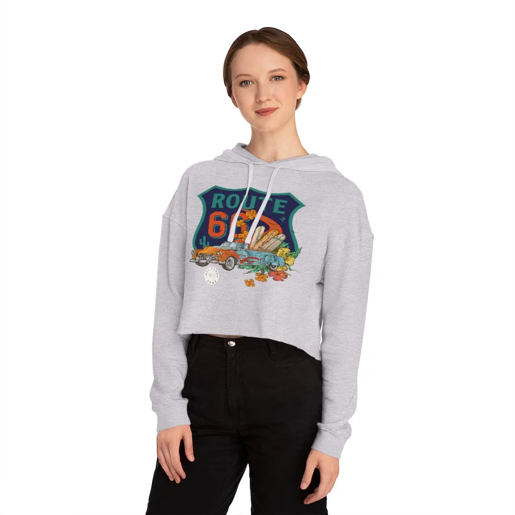 Route 66 Cropped Hoodie