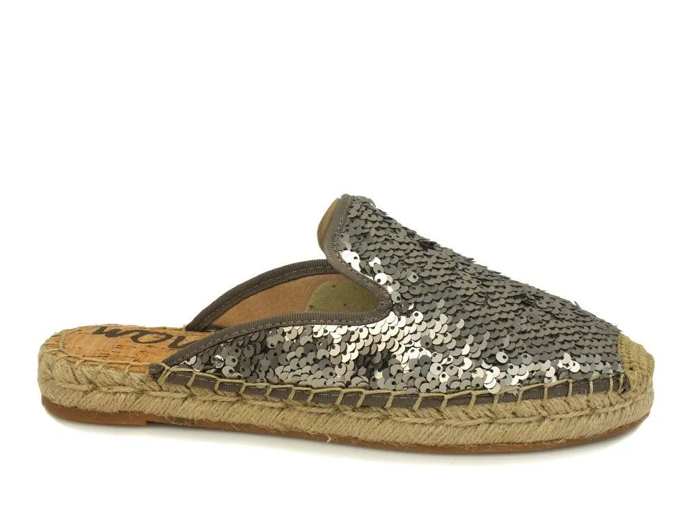 SAM EDELMAN Kerry Pewter Sequins F6807F1901