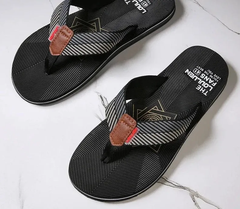 Shoes Men Sandals Sandalias Hombre High Quality Comfortable Luxury Flip Flops Men Slippers Summer Sandalet New