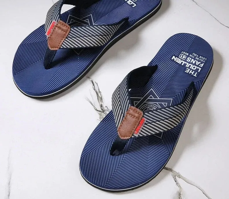 Shoes Men Sandals Sandalias Hombre High Quality Comfortable Luxury Flip Flops Men Slippers Summer Sandalet New