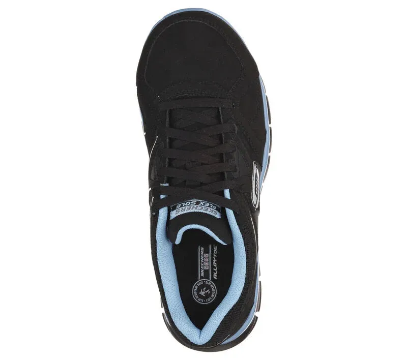 'Skechers' Women's Work: Synergy-Sandlot Alloy Toe - Black / Blue