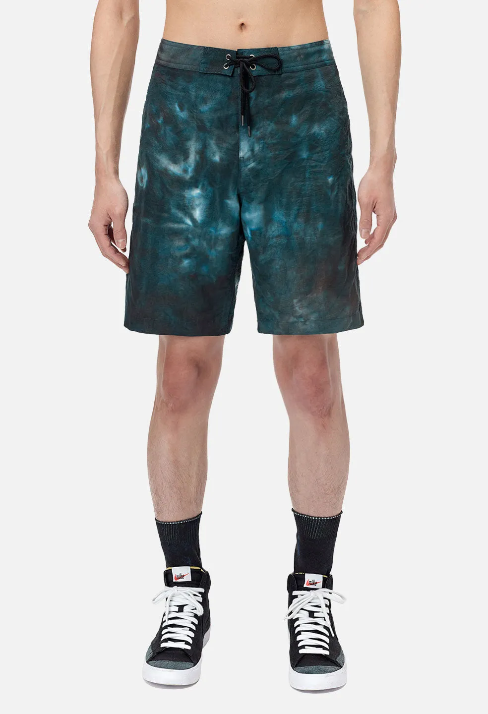 Solar Board Shorts / Tie Dye Teal