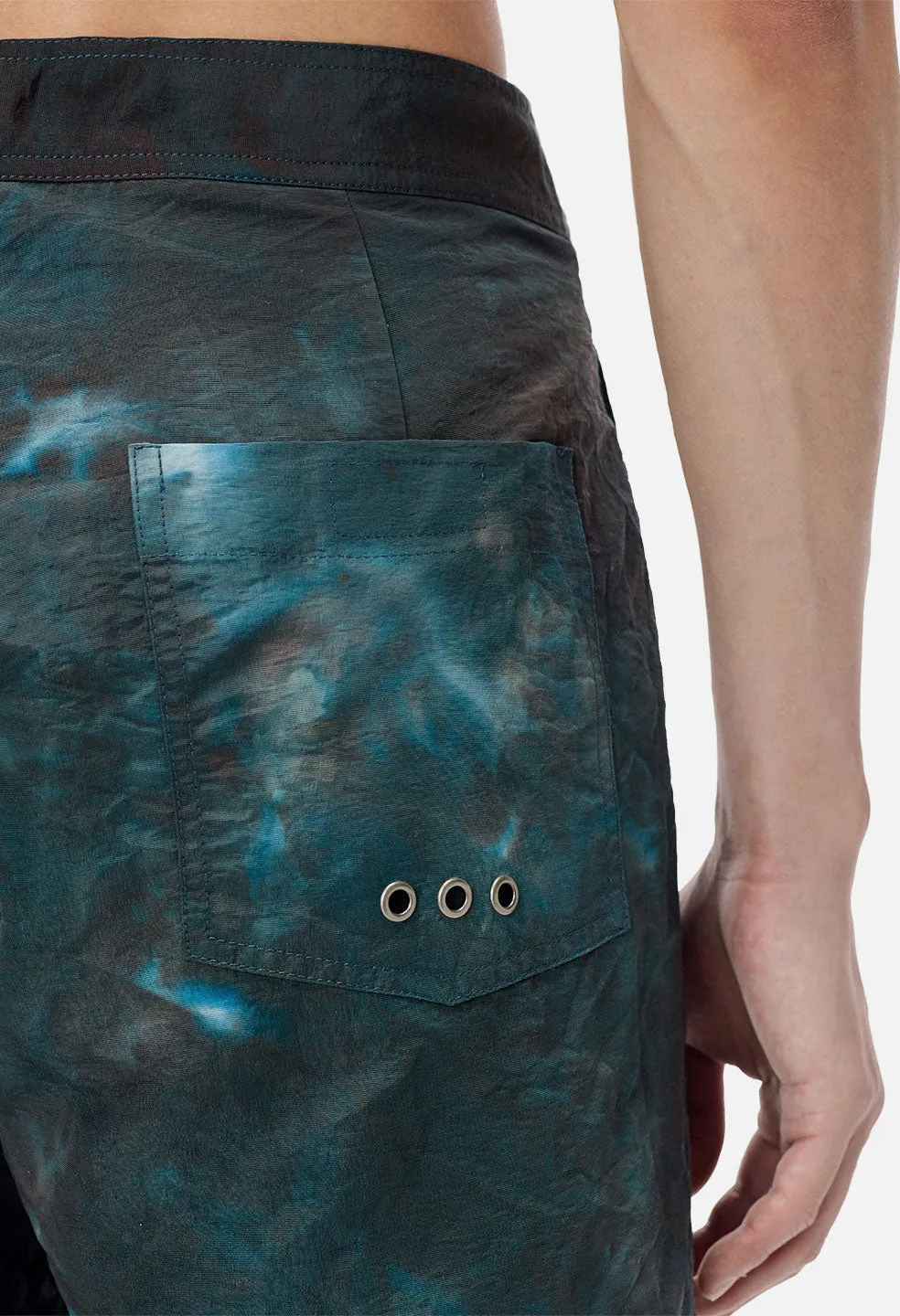 Solar Board Shorts / Tie Dye Teal