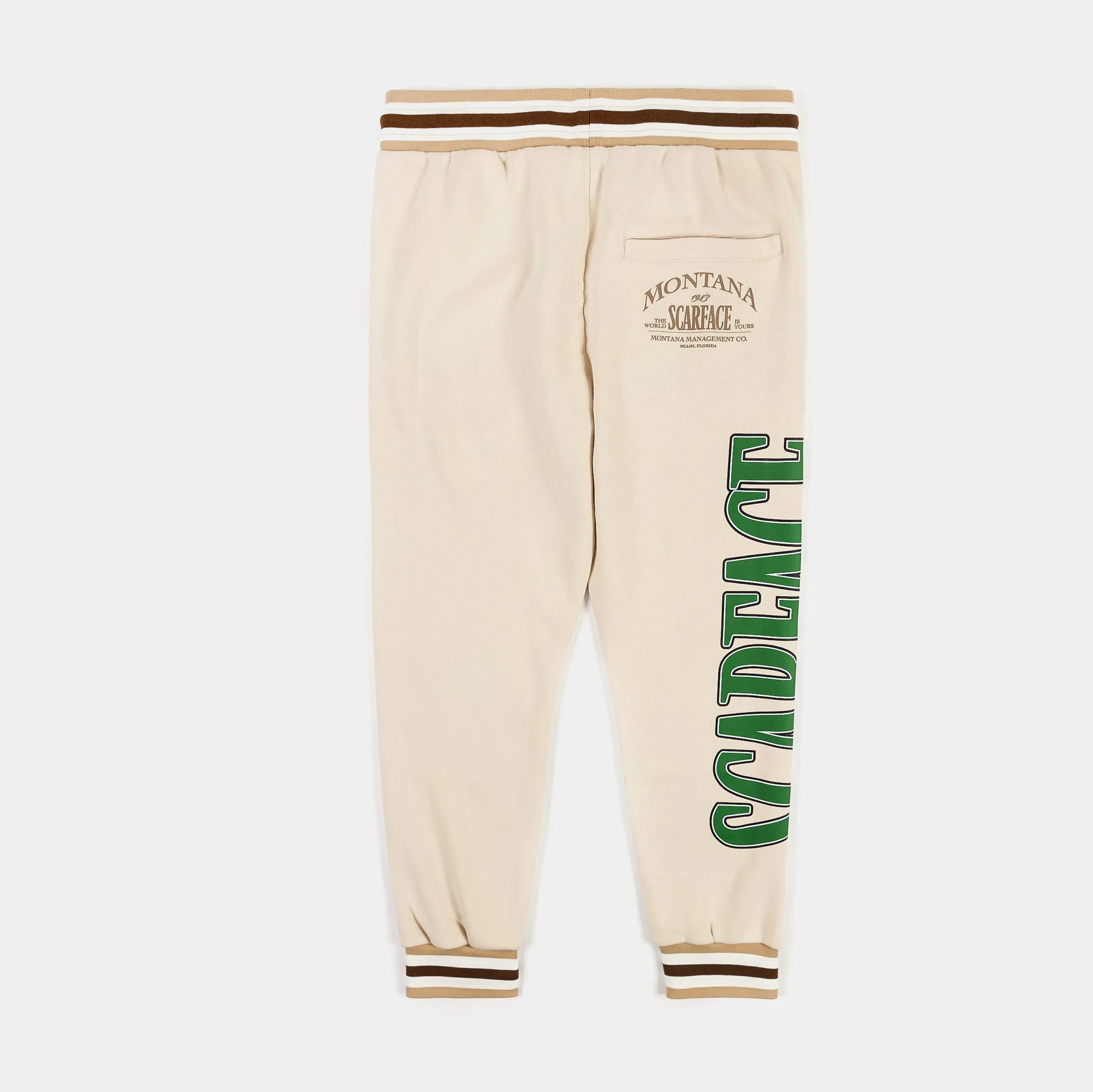 SP x Scarface Logo Jogger Mens Pants (Beige)