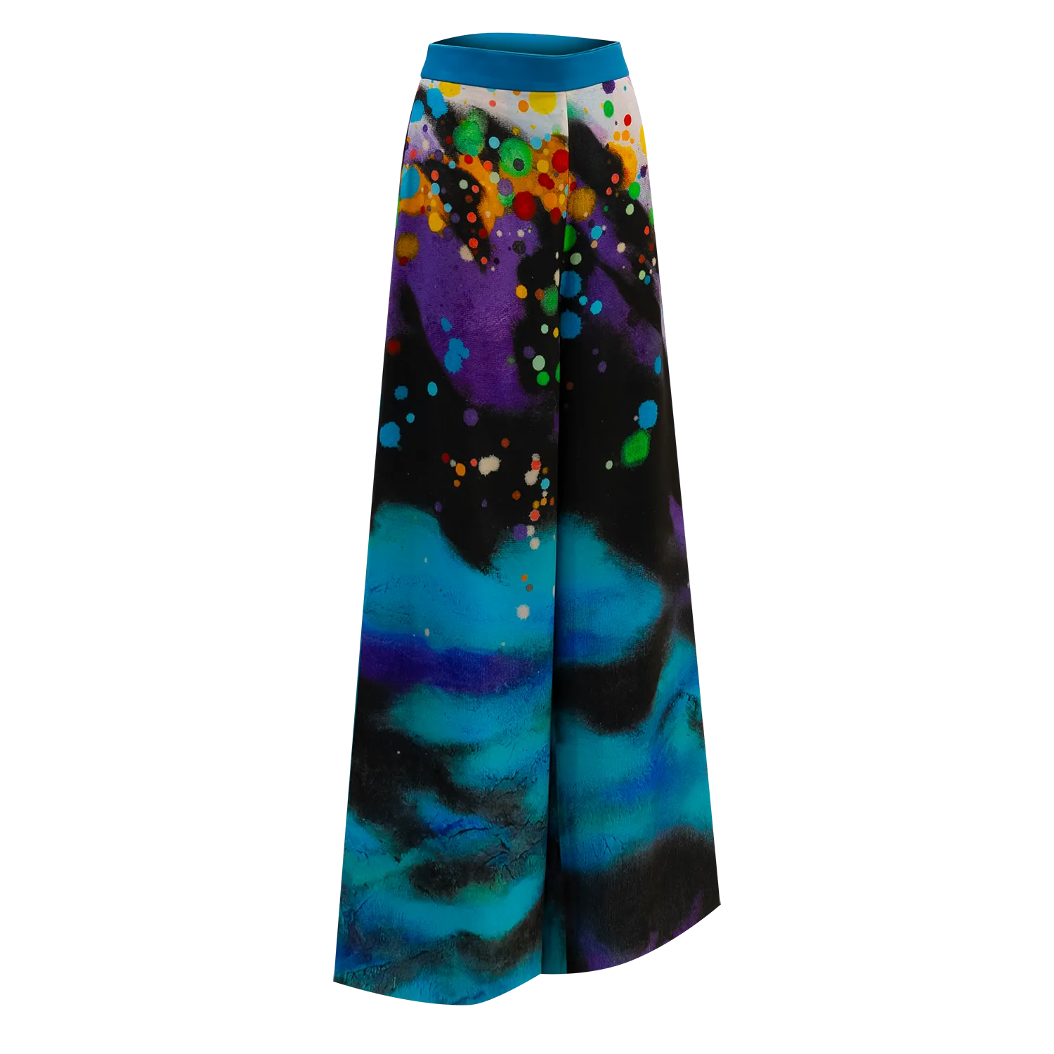 SPARKLE BY KAREN CHAN x HK Designer【GLORY HEAVEN】100% Silk Cheongsam Wide Legged Pants