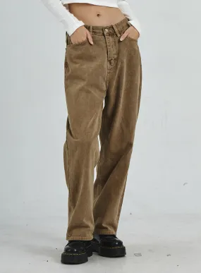 Straight Leg Wide Pants CD07