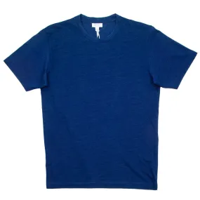 Sunspel - Short Sleeve Riviera Crew Neck T-shirt - Real Indigo