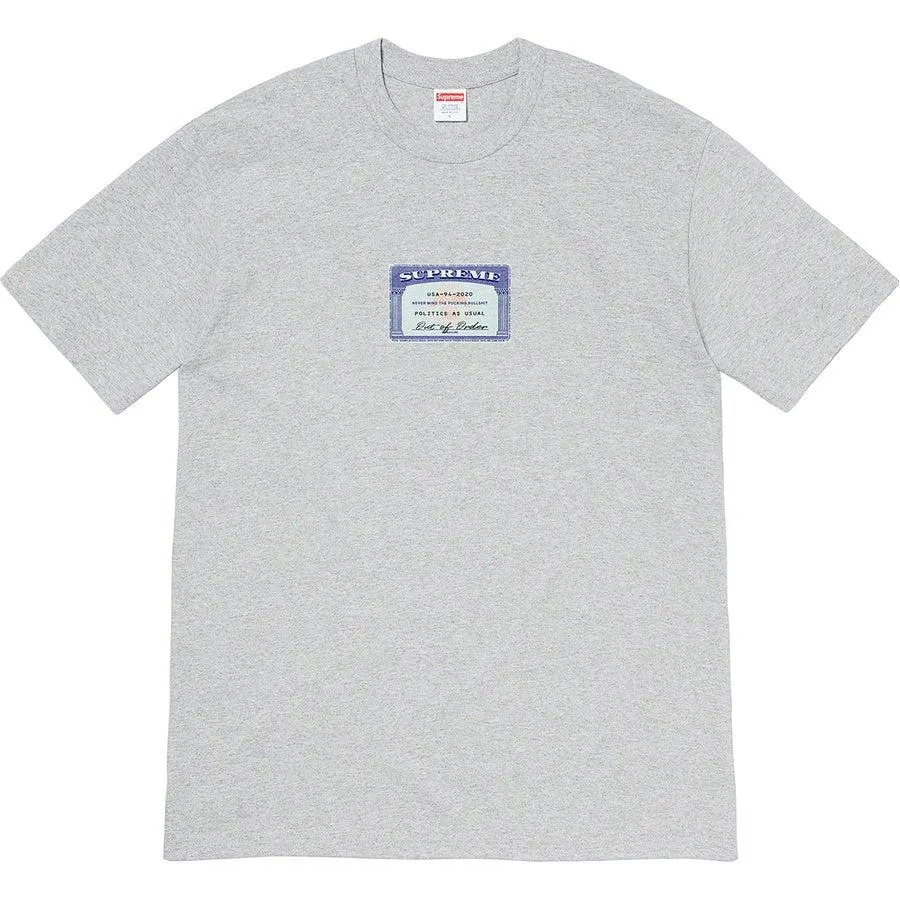 Supreme Social Tee (Grey)