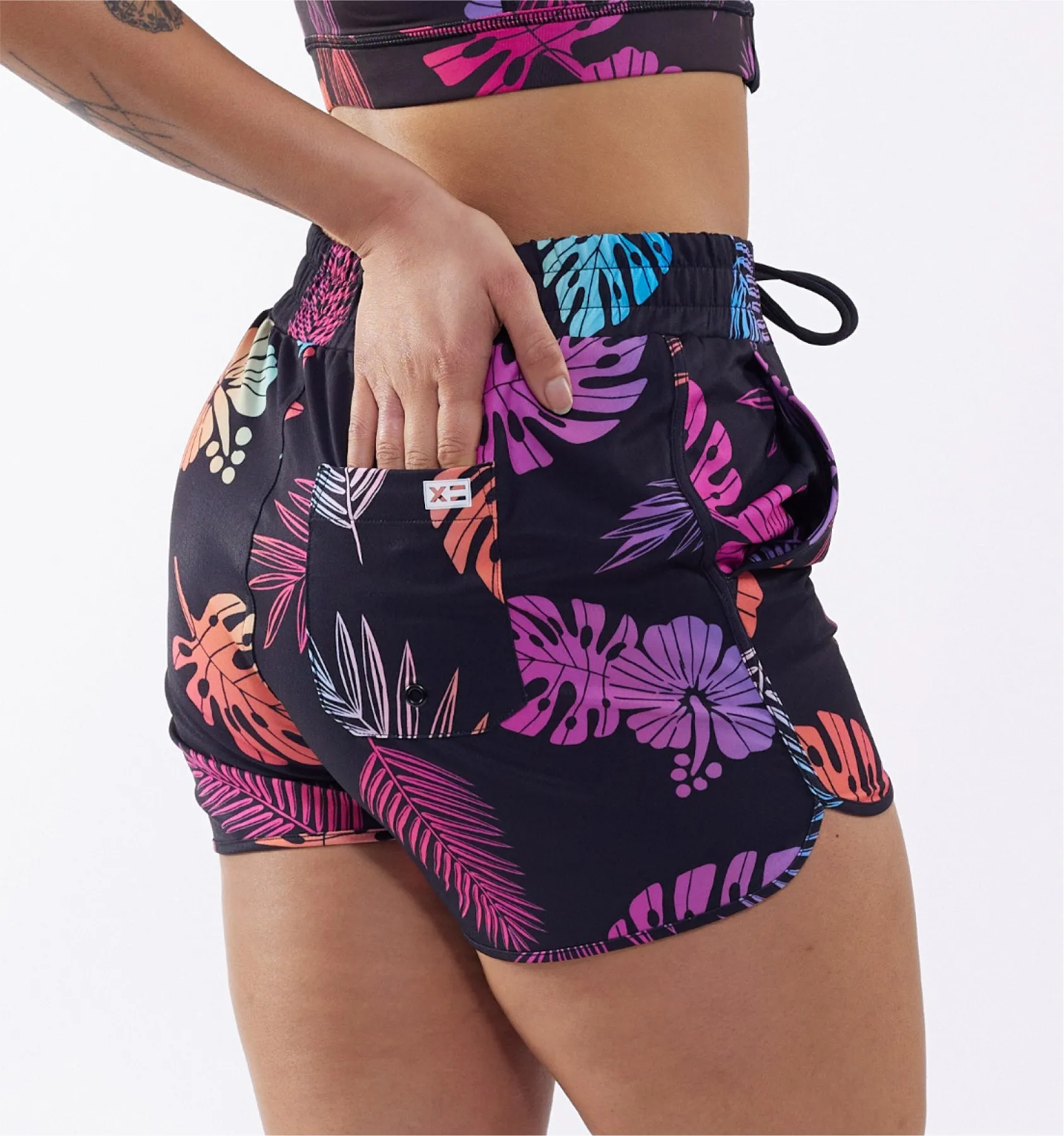 Swim 2.5" High Waisted Board Short - Tropadelic