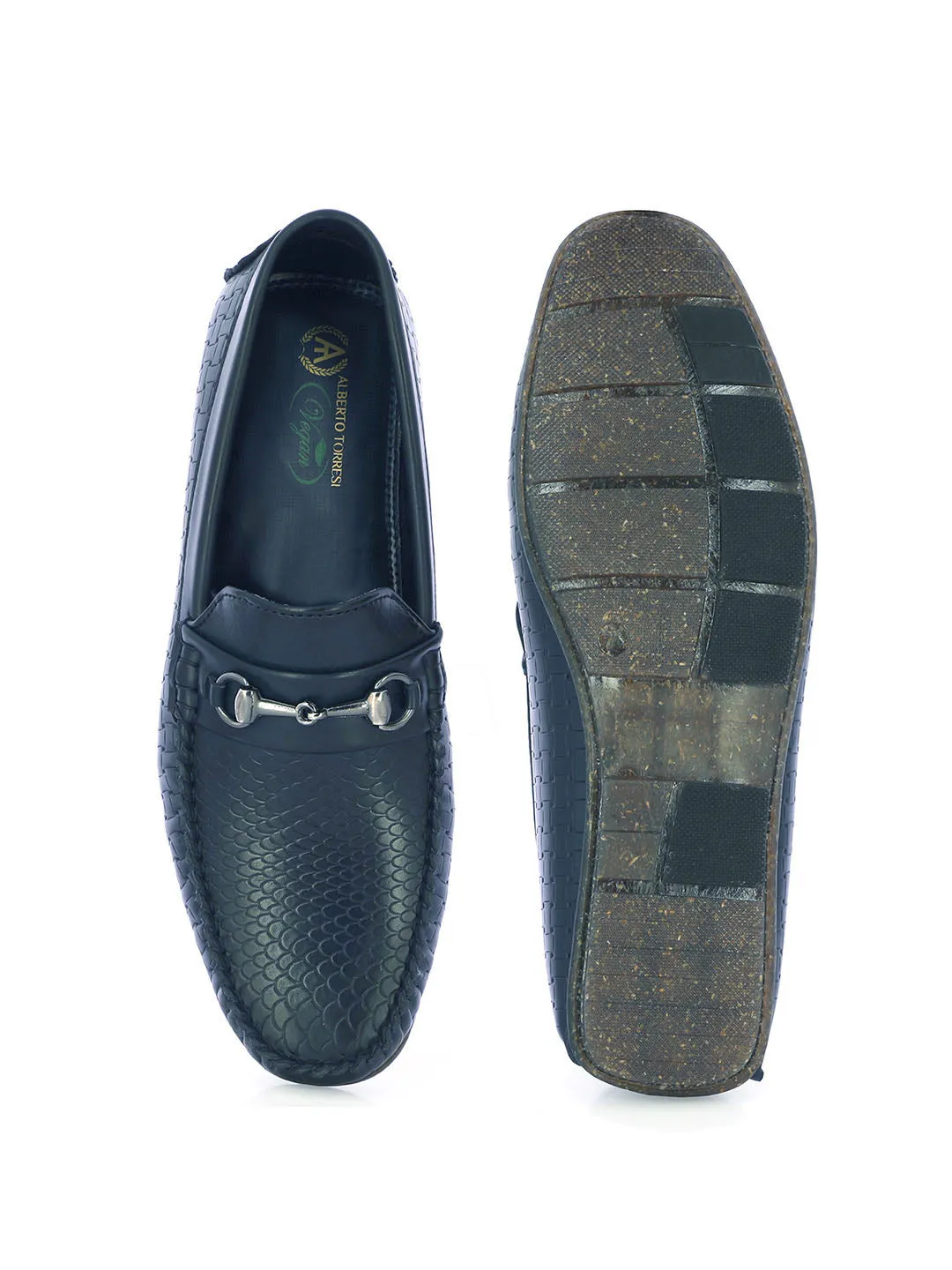 Travis Men's Navy Formal Loafers