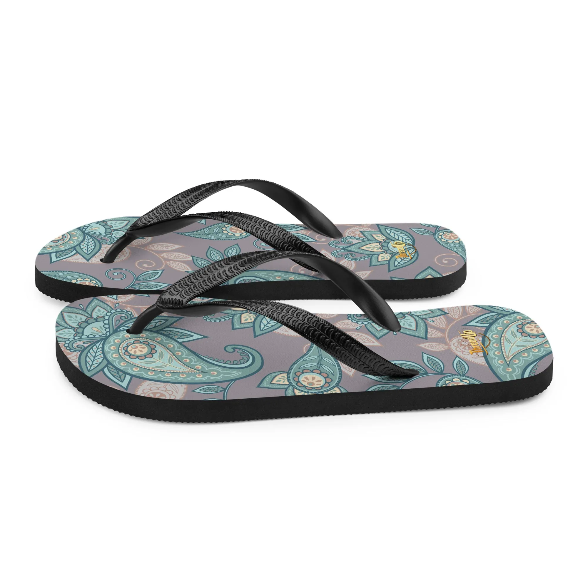 Unisex Flip-Flops - Abstract Design