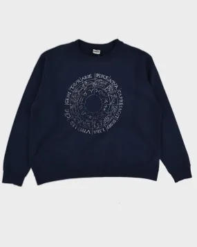 Vintage 90s Navy Astrology Sweatshirt - XL