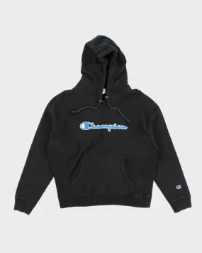 Vintage Champion Reverse Weave Black Hoodie - L