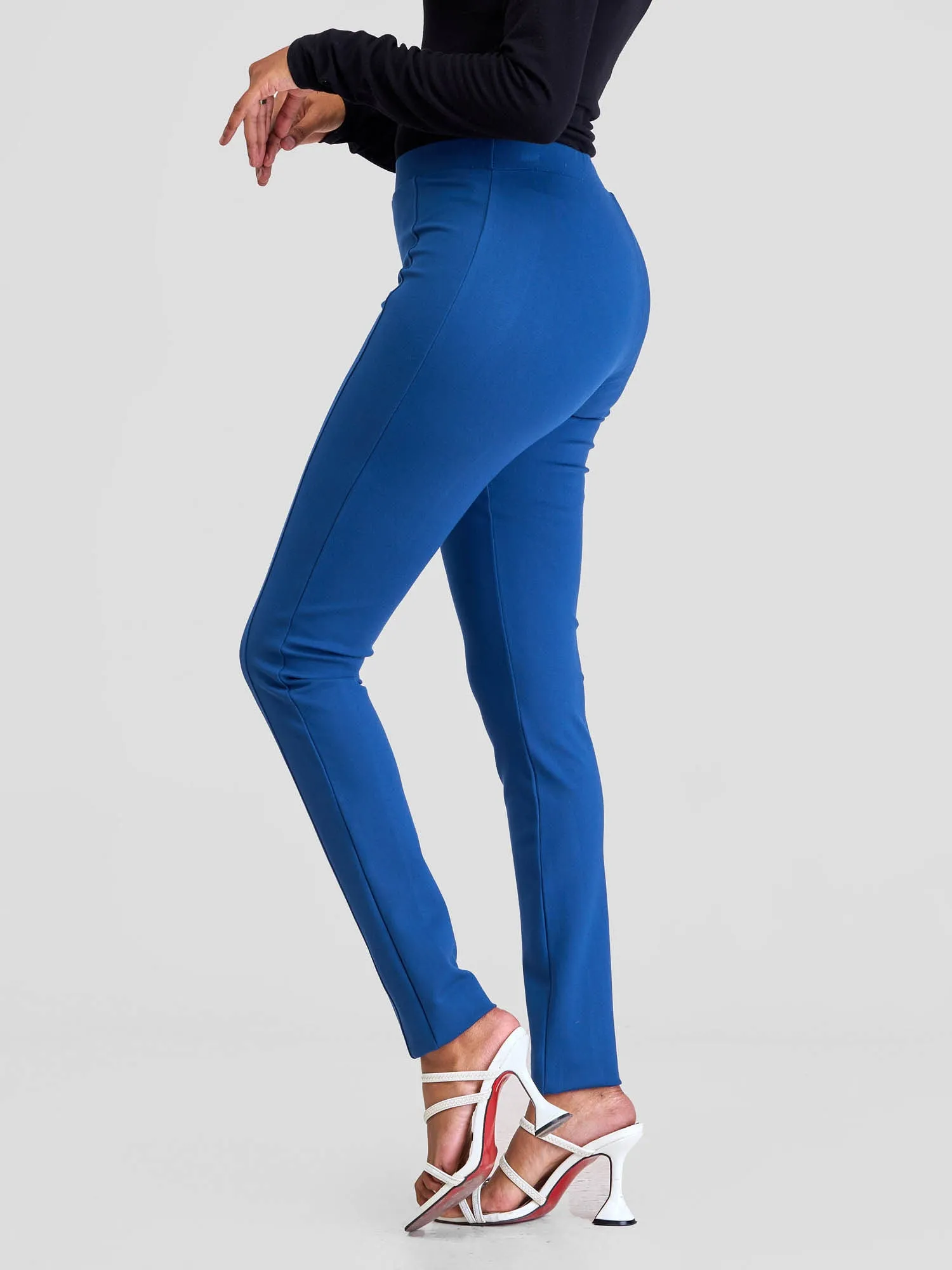 Vivo Basic Panelled Leisure Pants - Light Navy Blue