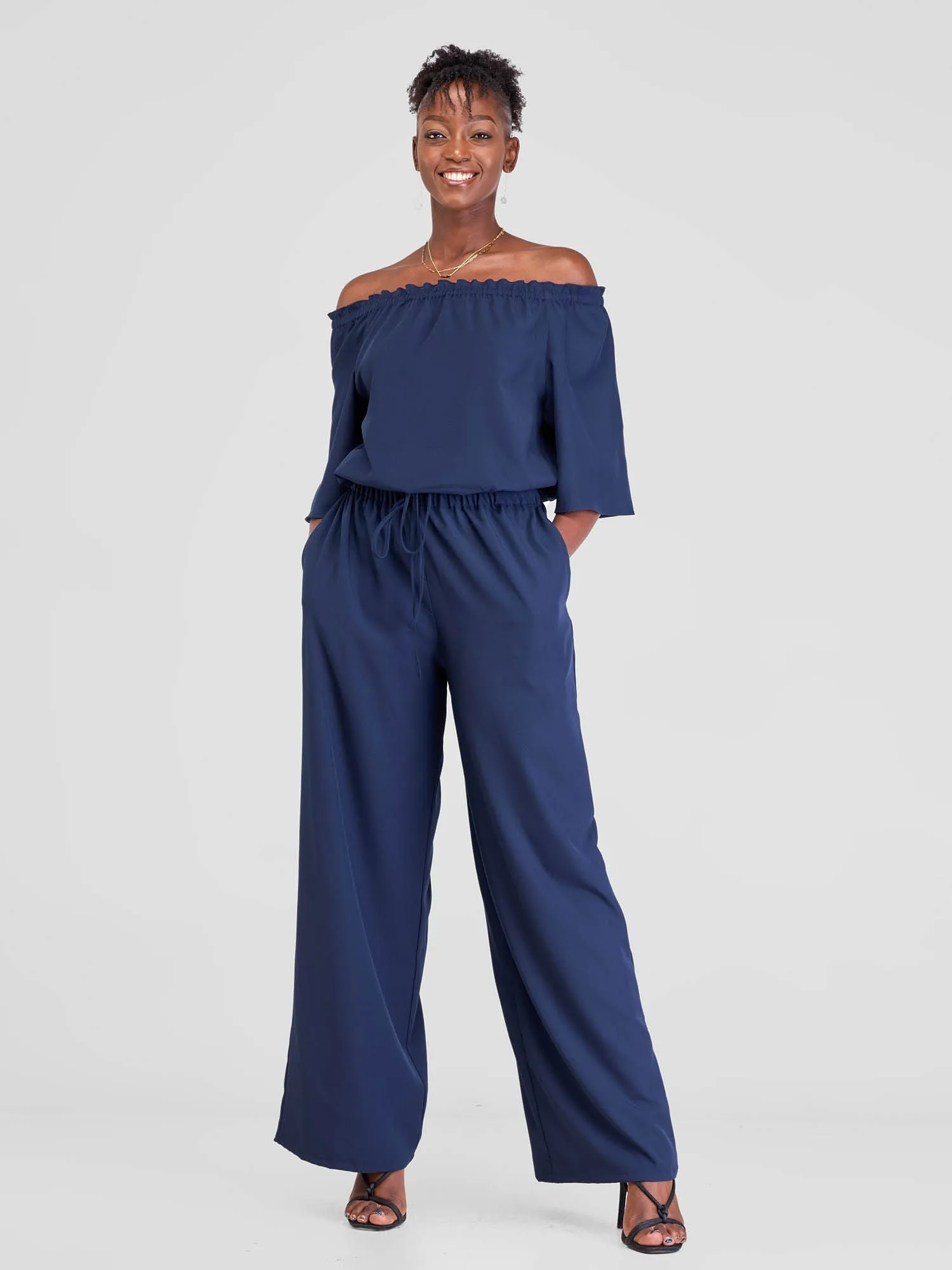 Vivo Situ Drawstring Pants - Navy