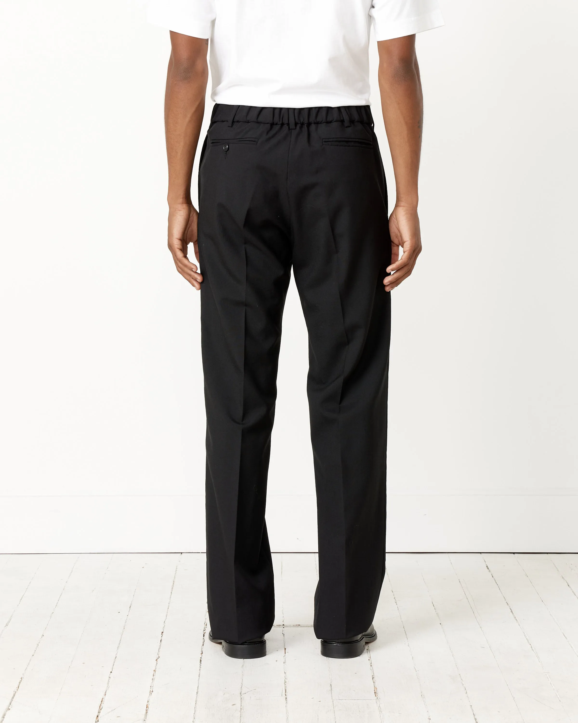 West Coast Tropical Wool Pant in Black