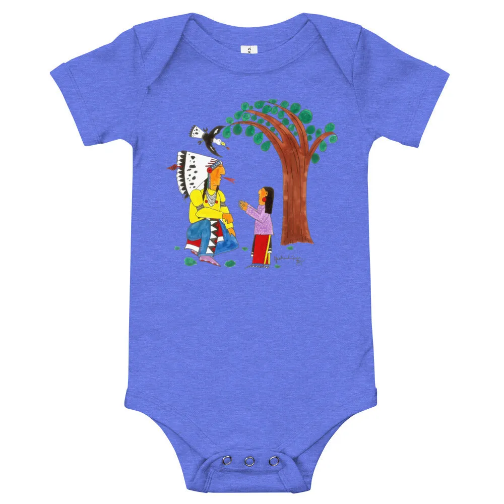 Wisdom - Baby short sleeve one piece