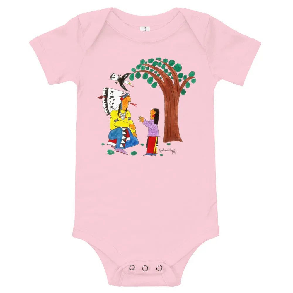 Wisdom - Baby short sleeve one piece