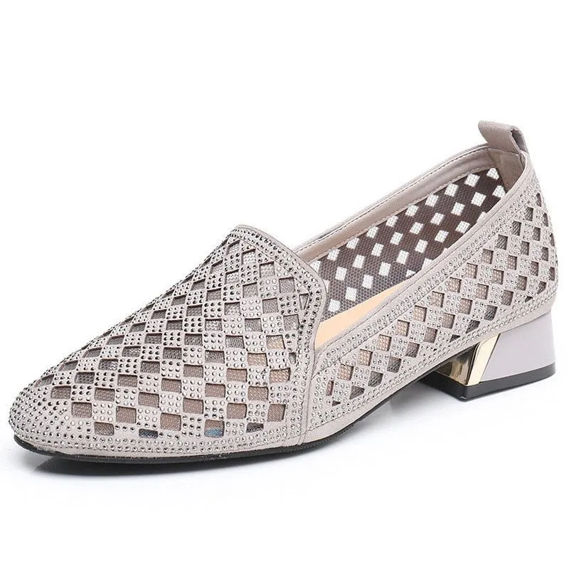 Women's Casual Shoes - Hollow High Heels Mesh Pumps (FM131)