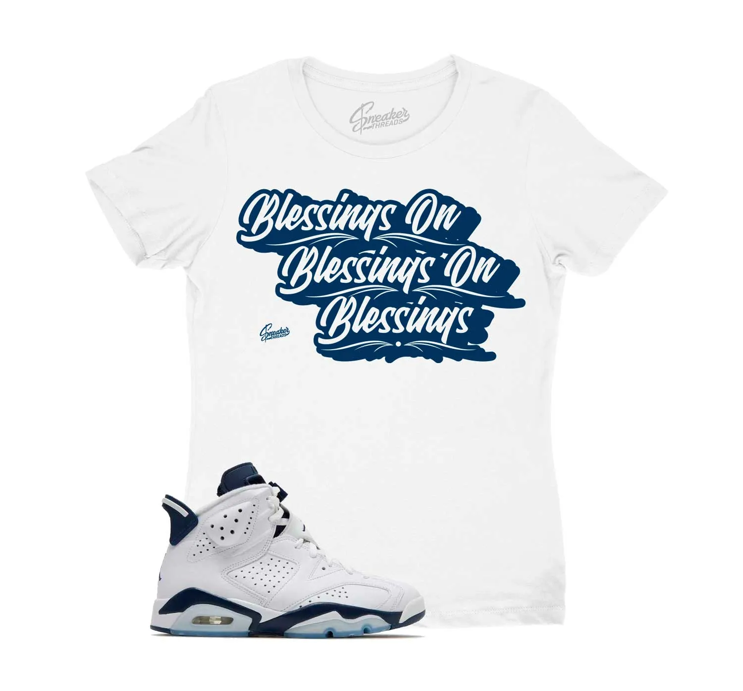 Womens - Midnight Navy 6 Blessings Shirt