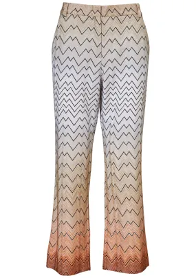 Zig Zag Capri Pant Lurex