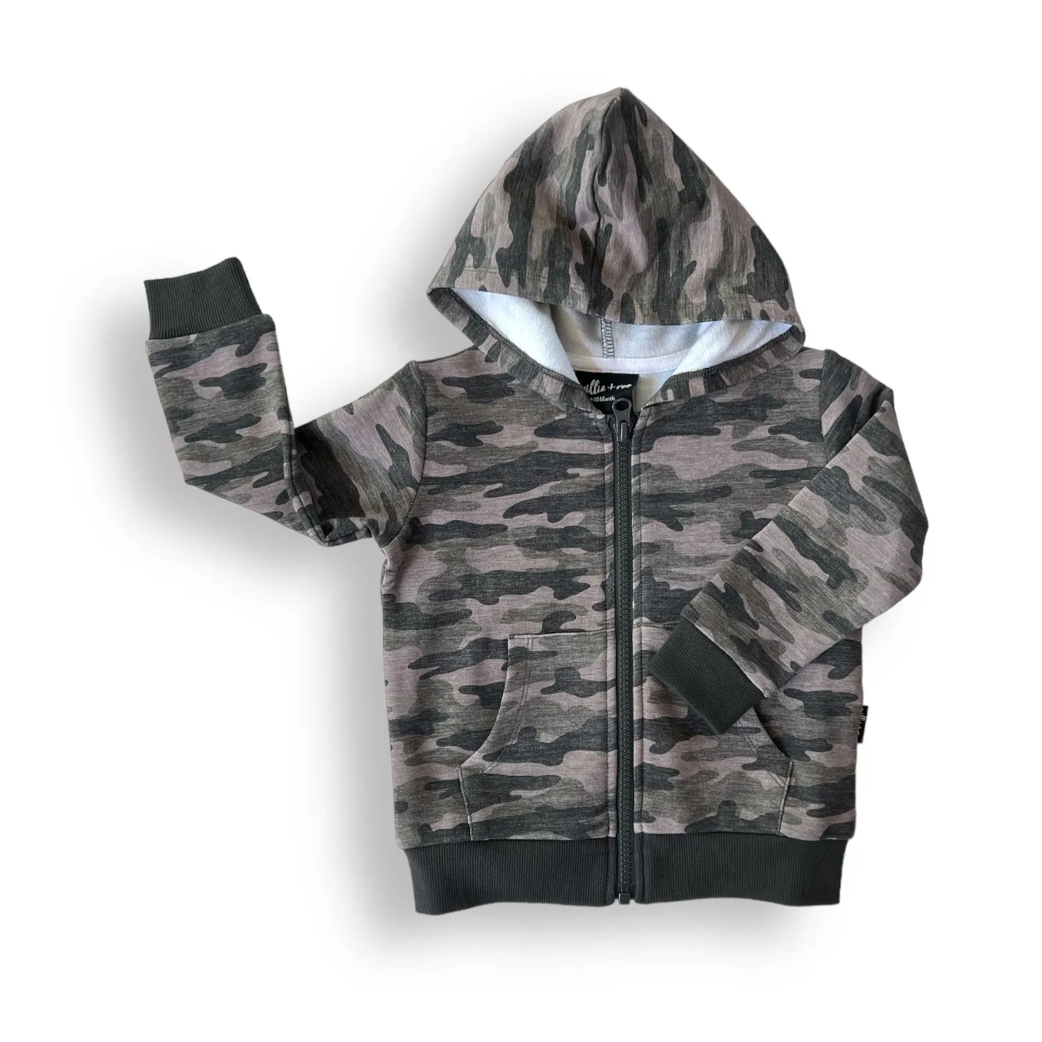 ZIP HOODIE- Chris Camo Bamboo French Terry